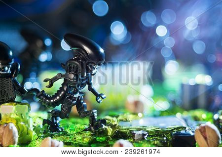 Magnitogorsk, Russia - April, 21 2018: A Group Of Lego Movie Figurines, Which Represent Characters O