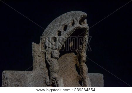 Handcrafted Piece In Stone Made By Ancient Artisans Of Costa Rica