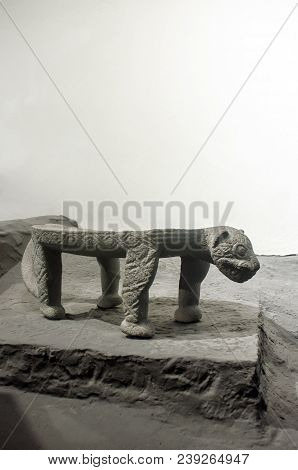 Handcrafted Piece In Stone Made By Ancient Artisans Of Costa Rica