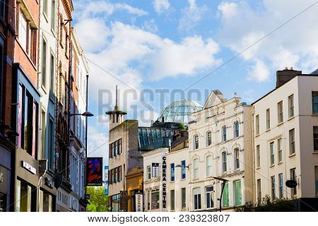 Dublin, Ireland - May 5st, 2018: Architectural Details In Grafton Street In Dublin City Centre