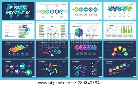 Business Inforgraphic Design Set For Strategy Concept. Can Be Used For Business Project, Annual Repo