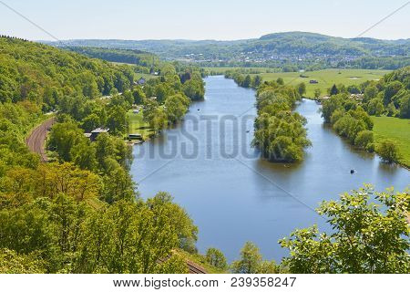 View Of The Ruhr In The Ruhr Area.