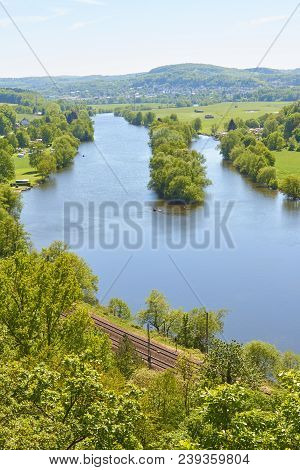 View Of The Ruhr In The Ruhr Area.
