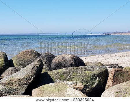 The Famous Bridge Of Fehmarn Island In Schleswig Holstein Germany