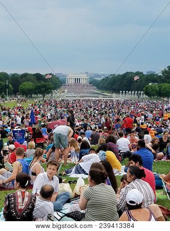 Independence Day Fireworks In Washington Dc