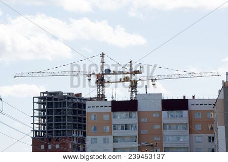 Under Construction Building Near To A New Building