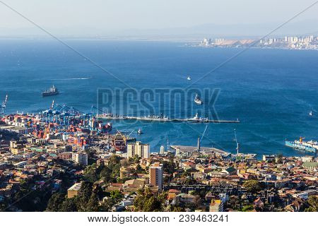 Panoramic View Of Valparaíso - Chile