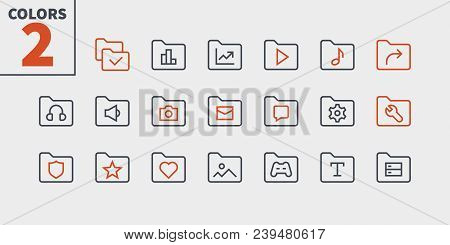 Folder Ui Pixel Perfect Well-crafted Vector Thin Line Icons 48x48 Ready For 24x24 Grid For Web Graph