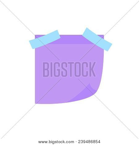 Multicolor Notes Post. Colored Sticky Note Set. Post Note Paper Vector