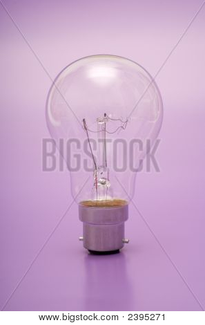 Lâmpada em roxo