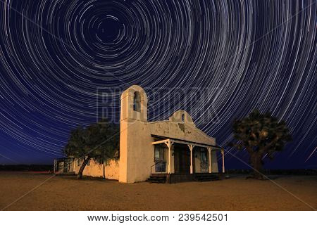 Famous Church from Kill Bill Under Time Lapsed Stars
