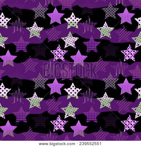 Ultra Violet Stars Background