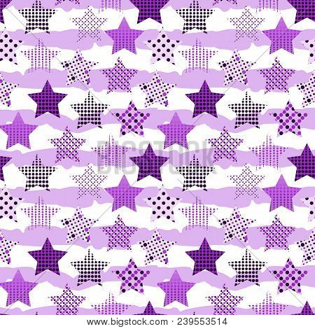 Ultra Violet Stars Background