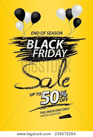 Black Friday Sale Banner, Discount, Promotion Poster, Advertisement, Marketing, Tags, Sticker, Bollo