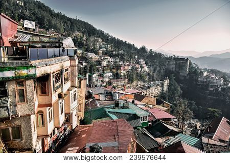View In Shimla City In Himachal Pradesh In India