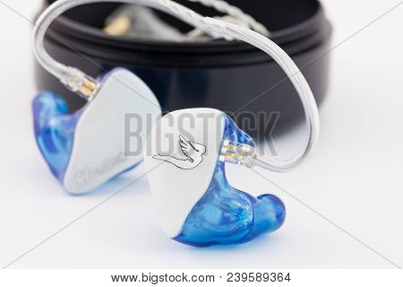 Springfield, Or - May 3, 2018: Custom In Ear Monitors By Jerry Harvey Or Jh Audio For A Musician To 