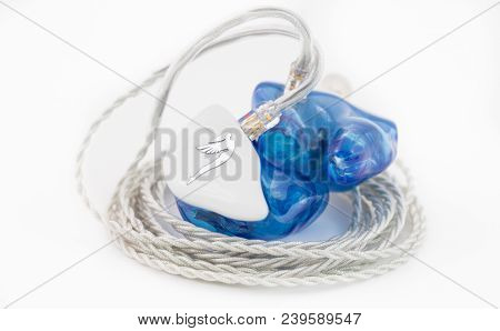 Springfield, Or - May 3, 2018: Custom In Ear Monitors By Jerry Harvey Or Jh Audio For A Musician To 