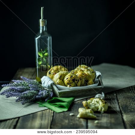 Dough Dainted By The Woman On The Board