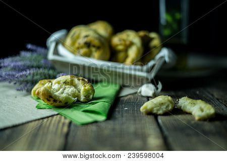 Dough Dainted By The Woman On The Board