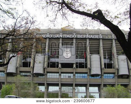 Madrid, Spain - April 20, 2012: Santiago Bernabeu Stadium Of Real Madrid