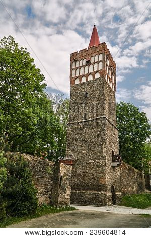 Medieval Fortification With The City Gate In Paczków In Poland