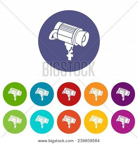 Professional Studio Flash Icon In Simple Style On A White Background