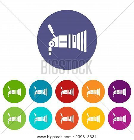 Professional Studio Light Icon In Simple Style On A White Background