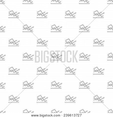 Line Chart Pattern Vector Seamless Repeating For Any Web Design