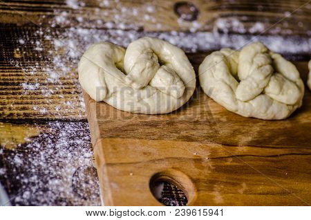 Dough Dainted By The Woman On The Board