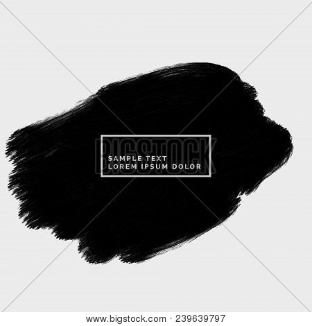 Black Paint Stroke Grunge Backgbround Vector Design