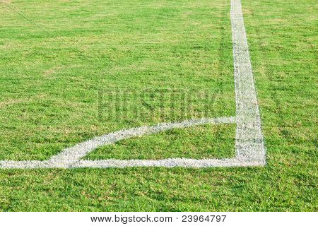 มุมของสนามฟุตบอลสนามสีเขียว (ฟุตบอล)