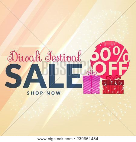 Shiny Siwali Sale With 60 Off Promotional Template