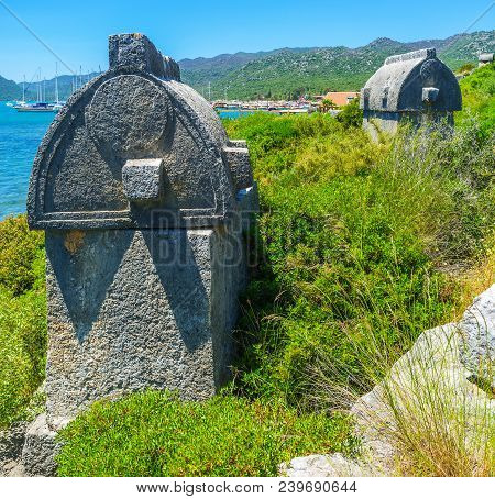 The Outstanding Ancient Lycian Architecture, Preserved In Settlements Of Kekova Bay, Attracts The To