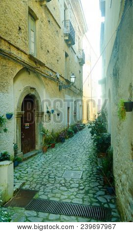 Scalea Is A Small And Picturesque Town On A Hill Overlooking The Sea In The Province Of Calabria, So