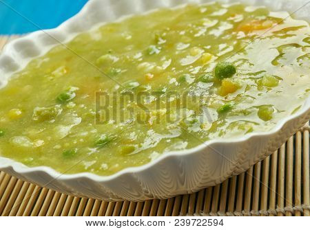 Sai Bhaji -  Sindhi Vegetarian Curry, Consisting Of Dal ,lentils, Palak ,spinach, And Other Vegetabl