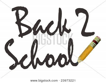 Zurück zu Schule-Bleistift