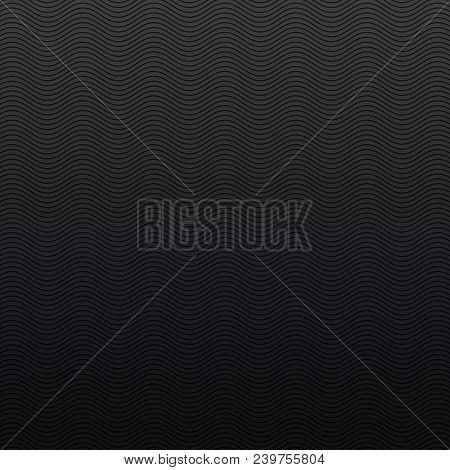Minimal Suble Dark Black Background With Wavy Lines