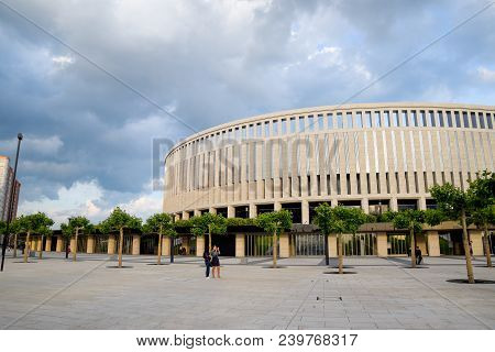 Krasnodar, Russia - June 06, 2017: Krasnodar Stadium In The City Of Krasnodar. The Architecture Of T