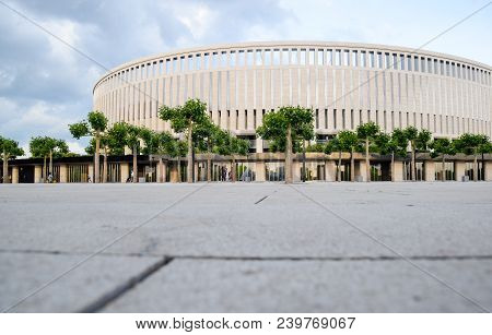 Krasnodar, Russia - June 06, 2017: Krasnodar Stadium In The City Of Krasnodar. The Architecture Of T
