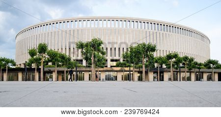 Krasnodar, Russia - June 06, 2017: Krasnodar Stadium In The City Of Krasnodar. The Architecture Of T