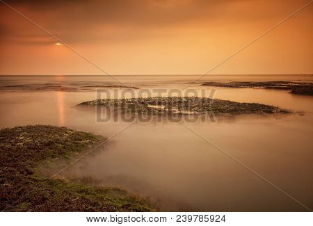 Sunset At Anyer Beach, Banten - Indonesia