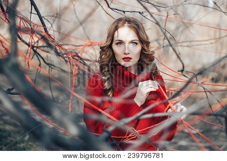 Girl In Forest Yarn