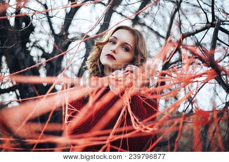 Girl In Forest Yarn