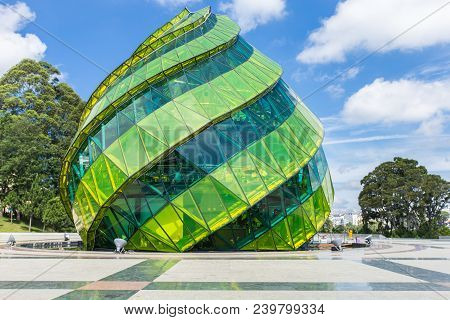 Dalat, Vietnam - May 6, 2018: Glass Pavilion In The Form Of A Flower Bud Of The Artichoke In The Lam