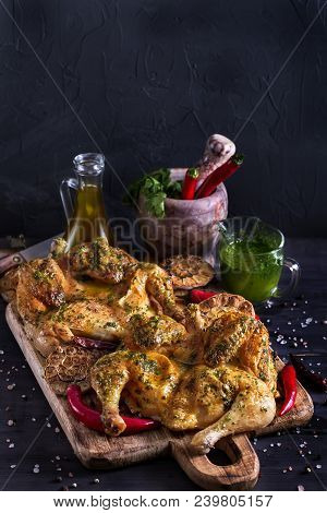 Chicken Tabaka Background