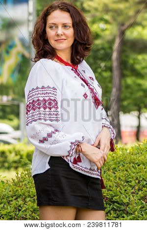 Ukranian Woman In Traditional Dress