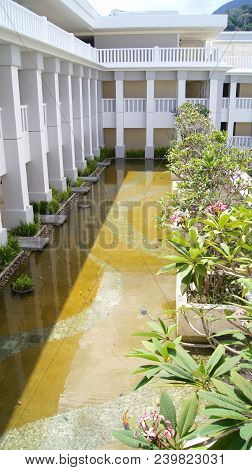 Pulau Langkawi, Malaysia - Apr 4th 2015: Terrace And Garden Of The Danna Hotel In Langkawi Island. T