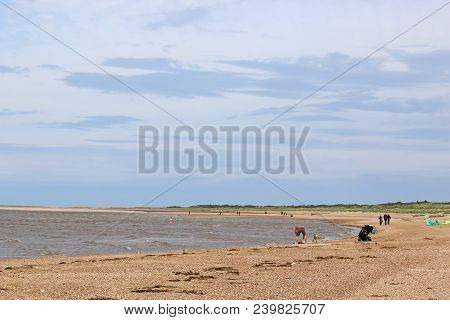 Windy Day On Old Hunstanton Beach, Norfolk