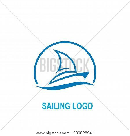 Sailing Logo, Sailboat Logo Design, Vector Icons.