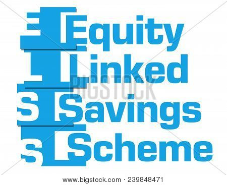 Elss - Equity Linked Savings Scheme Text Written Over Blue Background.